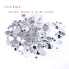 Meia-face imitação pérola patch semicírculo sapatos baixos strass contas nail art pérola capa de celular acessórios presilha de cabelo diamante