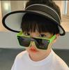 Gafas de Sol para Niños Tendencia Niños y Niñas Moda Disparo Callejero Gafas de una Pieza con Montura Grande Bebé Gafas de Sol de Alta Definición Anti-ultravioleta