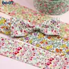 Tiras Pequeñas de Tela Floral Prensada, Cintas Tejidas, Cintas Compuestas para Lazos Hechos a Mano de Bricolaje, Accesorios para el Cabello y Decoraciones de Bricolaje