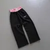 Pantalones Casuales Sueltos de Doble Cintura Estilo Hip-Hop Retro Americano para Hombres y Mujeres, Falsos de Dos Piezas, Novedad Primavera y Otoño 2025