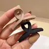 Pinza pequeña de garra de color mate simple estilo coreano, pinza para el pelo de color sólido mate versátil, mini pinza lateral para niñas