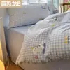 Algodón sarga sábana tela textil floral bebé estilo nórdico ropa de cama textil para el hogar tela al por mayor