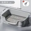 Banheira vaso sanitário para cachorro, vaso sanitário de aço inoxidável para cachorro, caixa de areia anti-cocô para cachorro, suprimentos para animais de estimação, vaso sanitário para cachorro para atacado