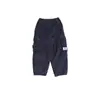 Pantalones para Niños 2025 Invierno Nuevos para Niños Color Sólido Pana Engrosados con Forro Polar Cargo para Niños Mayores