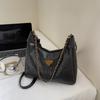 Bolsa Cruzada Casual Simples Estilo Bolinho Cor Sólida Nova para Mulheres Trabalho Deslocamento Grande Capacidade Bolsa de Ombro Comércio Exterior Transfronteiriço