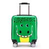Maleta Trolley de 18 Pulgadas de Dibujos Animados 3D con Cremallera, Equipaje de Mano Pequeño con Gráficos y Texto Imprimibles, Maleta de Viaje con Ruedas Giratorias