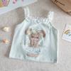 Camisola de Algodón Puro para Niñas 2026 Verano Delgada Elegante Top sin Mangas Transpirable Camiseta Interior para Niños Pequeños
