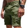 Pantalones Cortos de Trabajo Multibolsillos Estilo Europeo y Americano Transfronterizos para Hombre, Nuevos Shorts Casuales de Playa Verano 2025