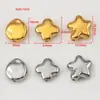 Acero Inoxidable 304 Lujo Ligero Exquisito Superficie Brillante Cuentas Espaciadoras Irregulares Cuentas Espaciadoras de Estrella Cuentas Sueltas Hecho a Mano DIY Accesorios para Joyería con Cuentas
