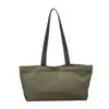 Bolso de lona minimalista estilo coreano para mujer, gran capacidad, casual para el trabajo y los desplazamientos, bolso de hombro, bolso de mano de viaje, bolso tote