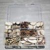 Peças redondas de madeira, peças pequenas de madeira, peças pequenas de madeira, bolsa redonda de materiais para marcenaria de jardim de infância faça você mesmo