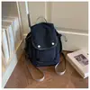 Mochila Casual de Estudiante de Color Sólido Simple y Elegante para Viajes y Trayectos, Nueva de Otoño 2026, Doble Hombro, Gran Capacidad