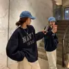 2026 Nuevo Otoño Estilo Coreano Holgada Casual Estampado de Letras Sudadera Delgada para Estudiantes Mujeres, Chaqueta para Mujer Transfronteriza