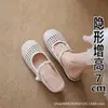 Zapatos Mary Jane Tejidos de Malla para Mujer, Nuevo Modelo Verano 2026, Aumentadores de Altura, Transpirables, Tira Única, Tacón Grueso, Mules de Punta Cerrada