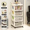 Carrito Pequeño Armario de Almacenamiento, Estante para Snacks, Estante Móvil de Piso Tipo Cajón para Almacenamiento de Productos para Bebés, Cocina Extraíble