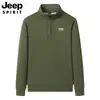 Nova Blusa de Moletom Masculina Meio Zíper Pulôver Solta Quente Oversized Tendência Versátil Gola Alta Primavera 2026