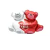 Modelado de dibujos animados oso mágico mate pastel estilo INS LOVEYOU confesión amor oso sentado globo de aluminio