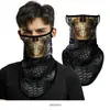 Máscara facial de triángulo colgante para oreja con patrón Mang de camuflaje de Spider-Man, bufanda de verano para protección solar de calavera de motocicleta al aire libre