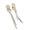 Pendientes Largos de Borla con Lentejuelas Plateadas para Mujer 2025 Nuevo Estilo Caliente Lujo Ligero Diseño de Nicho Pendientes Elegantes de Alta Gama