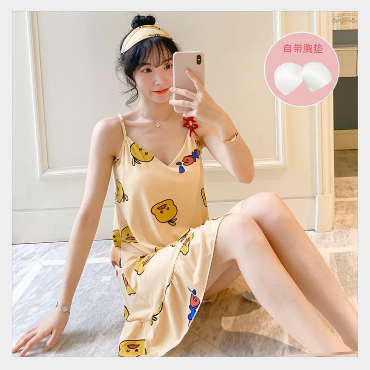 3 小黄鸭睡裙-黄-吊带