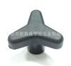 39mm-1/4 pulgada perilla de plástico de nylon triangular perilla triangular tuerca de perilla de ajuste manual