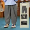 Pantalones JQ Jingqi para Niños Nuevos Pantalones Cargo de Algodón Puro de Otoño para Niños Pantalones Largos para Niñas Casual Verano para Bebé Ropa Infantil