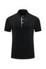 Polo de Hielo Transpirable de Secado Rápido para Hombre Verano Negocios Manga Corta Casual Solapa Top Moda Ropa Deportiva Fitness