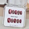 Uñas Portátiles en Caja Transparente al por Mayor para Tiendas Físicas, Parches para Uñas Artísticas, Pegatinas de Uñas Terminadas, Uñas Postizas Removibles