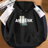 Sudadera con capucha para hombre de marca moderna estilo americano, ropa con capucha engrosada nueva para otoño/invierno 2025, chaqueta versátil holgada y elegante para hombre