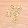 Accesorios Pequeños de Aleación Retro Multicolor DIY Engranaje Steampunk Mini Colgante 15mm Accesorios para Pulseras Tejidas