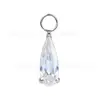 Brincos de Liga de Titânio com Pingentes de Gota d'Água, Brincos Stud Brilhantes de Zircônia Colorida 5A, Joias de Piercing com Acessórios de Argola, Atacado em Estoque