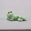 Palillos de Rana Porta-palillos Porta-plumas Rana Mascota de Té Rana Decoración para el Hogar y Estudio Adornos Pequeños Decoración para Jardinería Bonsái Adornos