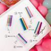 Crear 101Ins Pinzas para el Cabello Versátiles de Colores Dulces, Pinzas para Flequillo Color Caramelo Gelatina Helado, Pinzas Laterales, Pasadores para Mujeres con Cabello Suelto