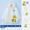 Impermeable Infantil para Niños y Niñas, Poncho de Lluvia Impermeable de Cuerpo Completo para Guardería, Lindo Diseño de Dinosaurio de Dibujos Animados, Alto Valor Estético, Portátil