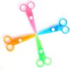 Tijeras Manuales para Niños de Plástico Transparente de Venta Caliente, Tijeras de Seguridad para Estudiantes de Preescolar y Primaria, Tijeras para Niños
