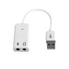 Yu Shuo/Adaptador de Tarjeta Externa USB para Sonido sin Controlador Computadora Externo Portátil Convertidor de Auriculares Tarjeta de Sonido Independiente