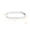 Em estoque 304 espessado 1mm estilo círculo de torre oval círculo de mousse círculo de torta de queijo forma de biscoito