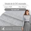Tecido de Malha CVC 40 Fios Lã Escovado Stretch Alta Elasticidade Canelado 1x1 Poliéster Algodão Tecido para Camiseta Básica com Bainha