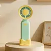 Ventilador de Mano USB Recargable de Bloques de Color Ajuste de Tres Velocidades con Base Ventilador Pequeño de Escritorio Regalo Promocional Se Puede Imprimir Logo