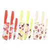 Set de Tres Piezas de Cuchillos de Acero Inoxidable con Mango de Color Patrón Impreso Cuchillo Pequeño de Cocina Cuchillo de Chef Cuchillo para Frutas Set Combinado