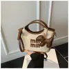 Bolsa de Axila Grande Capacidade Nova Tendência 2025, Nova Bolsa de Nuvem Tecida de Nicho da Primavera, Bolsa de Ombro Transversal Feminina
