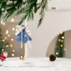 Popular Transfronteiriço Pingente Sino de Pelúcia para Árvore de Natal Decoração de Árvore de Natal Pingente Sino com Laço Decoração de Natal