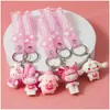 Chaveiro de desenho animado transfronteiriço da série Sanrio, boneca Kulomi melody, pingente para mochila de celular, fabricantes, atacado