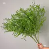 Plantas Verdes, Hierba de Junco, Hierba Bigote de Dragón, Fondo de Boda, Paisajismo de Ventana Floral, Flores Decorativas para Boda en Bosque Blanco y Verde