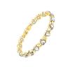 Pulsera Magnética de Aleación Ecológica Ajustable Gauss Full-Magnética con Pedrería en Forma de Corazón, Superventas Transfronteriza de Amazon para Mujer en Stock