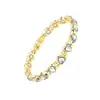Pulseira Magnética Gauss Completa Popular da Amazon em Formato de Coração, Pulseira Antiestática Ajustável de Liga Ecológica com Diamante, Em Estoque