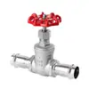 Válvula gaveta de aperto em aço inoxidável 304 para tubo de água potável fina de parede DN15 20 25 50 65