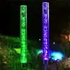 Luces de Suelo de Varilla de Burbujas Solares para Exteriores, Impermeables, de Acrílico, Luces de Caña, Luces de Atmósfera para Paisajismo de Jardín