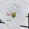 Accesorios de joyería DIY al por mayor, pendientes de aleación con colgante de perla pequeña con incrustaciones de corazón de amor, accesorios básicos