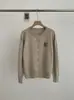 Cárdigan de Punto de Manga Larga Suave y Esponjoso con Bordado de Osito para Mujer Otoño/Invierno Nueva Colección Abrigo Estilo Perezoso Elegante Adelgazante Negro
